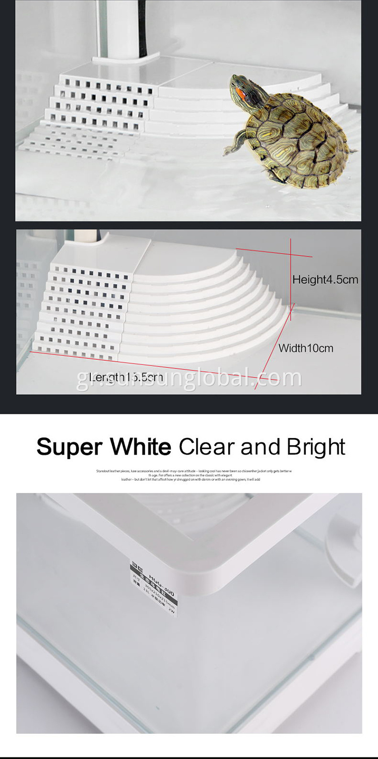 Sunsun χονδρική οικολογία οικολογικών χελωνών κυλίνδρου ενυδρείου γυάλινων ψαριών